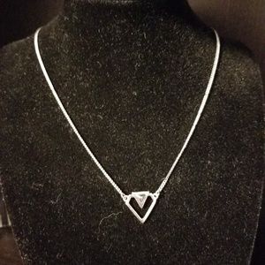 Geometric Silver Necklace